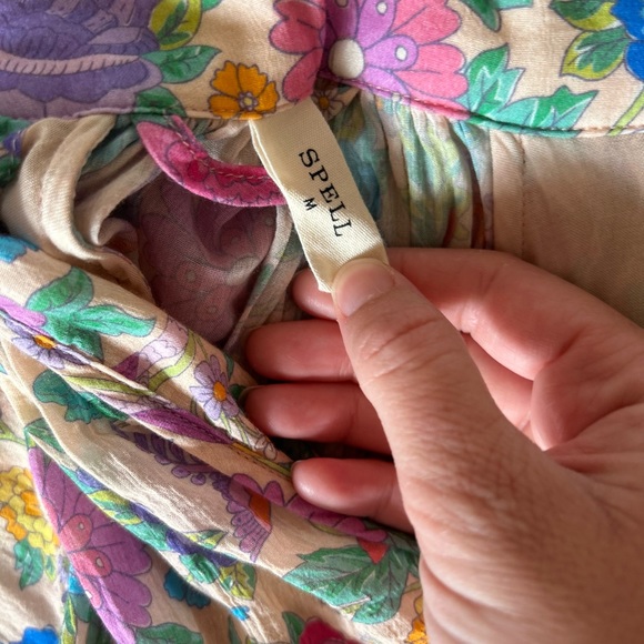 Spell Mossy High Neck Mini Dress Spring Garden - Picture 11 of 12